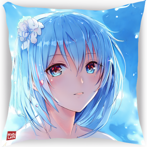 custom waifu pillow portrait