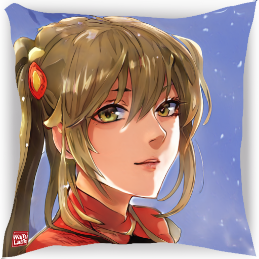 custom waifu pillow portrait