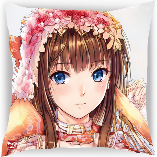 custom waifu pillow portrait