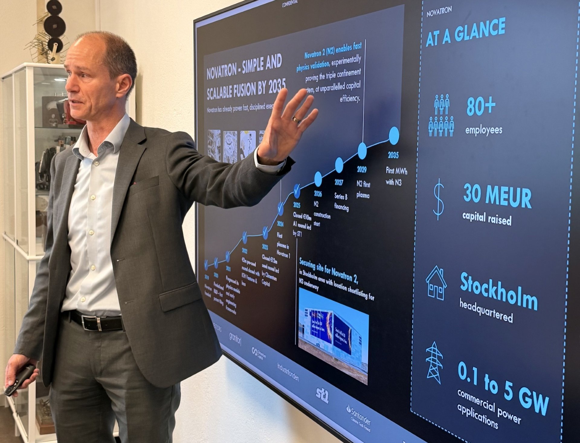 Peter Roos, CEO of Novatron Fusion