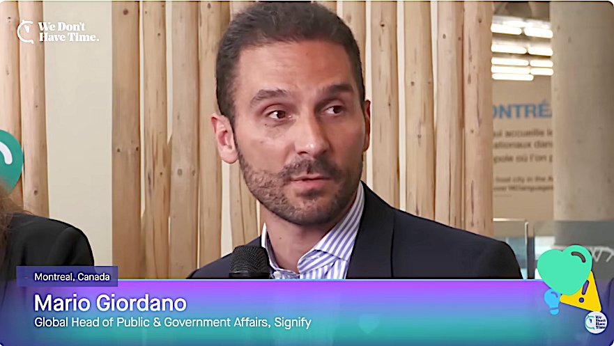 Mario Giardano in We Don't Have Time's broadcast from IEA:s Global Conference on Energy Efficiency in Montreal earlier this year.