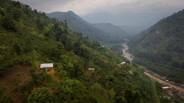 Snowmelt from Rwenzori Mountains is an important water source for local communities.
