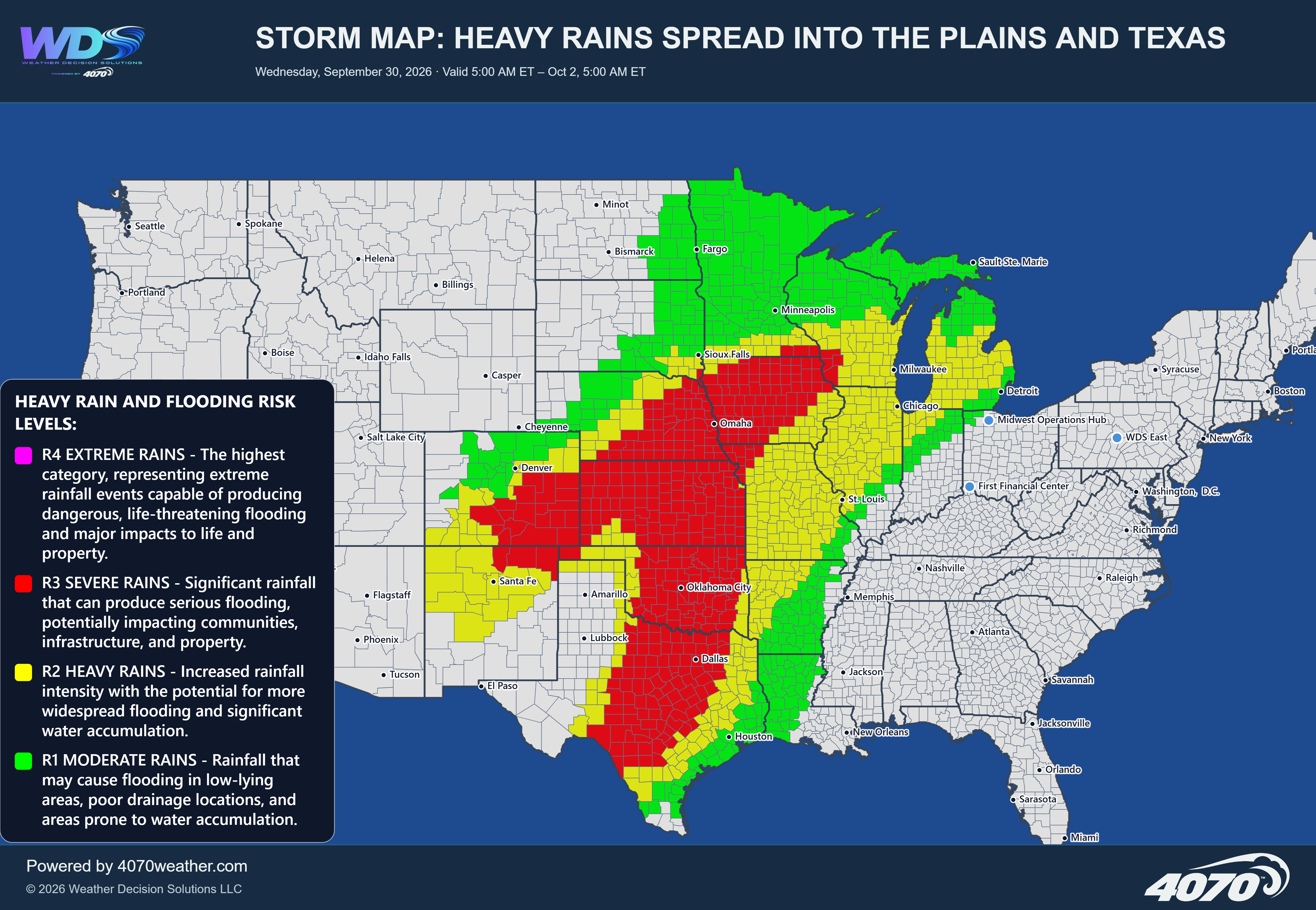WDSStorm forecast map