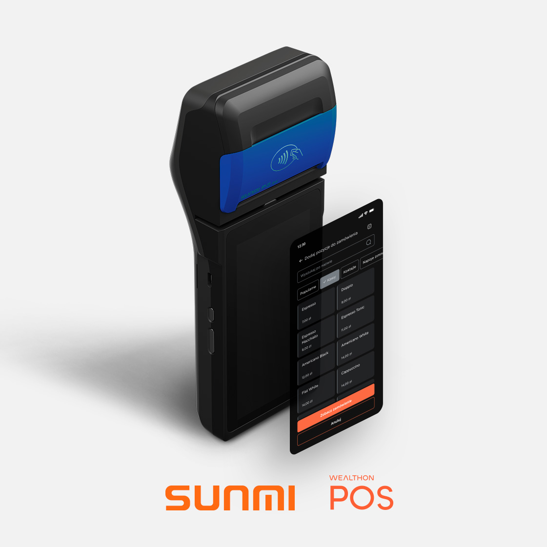 Sunmi V2S z aplikacją Wealthon POS