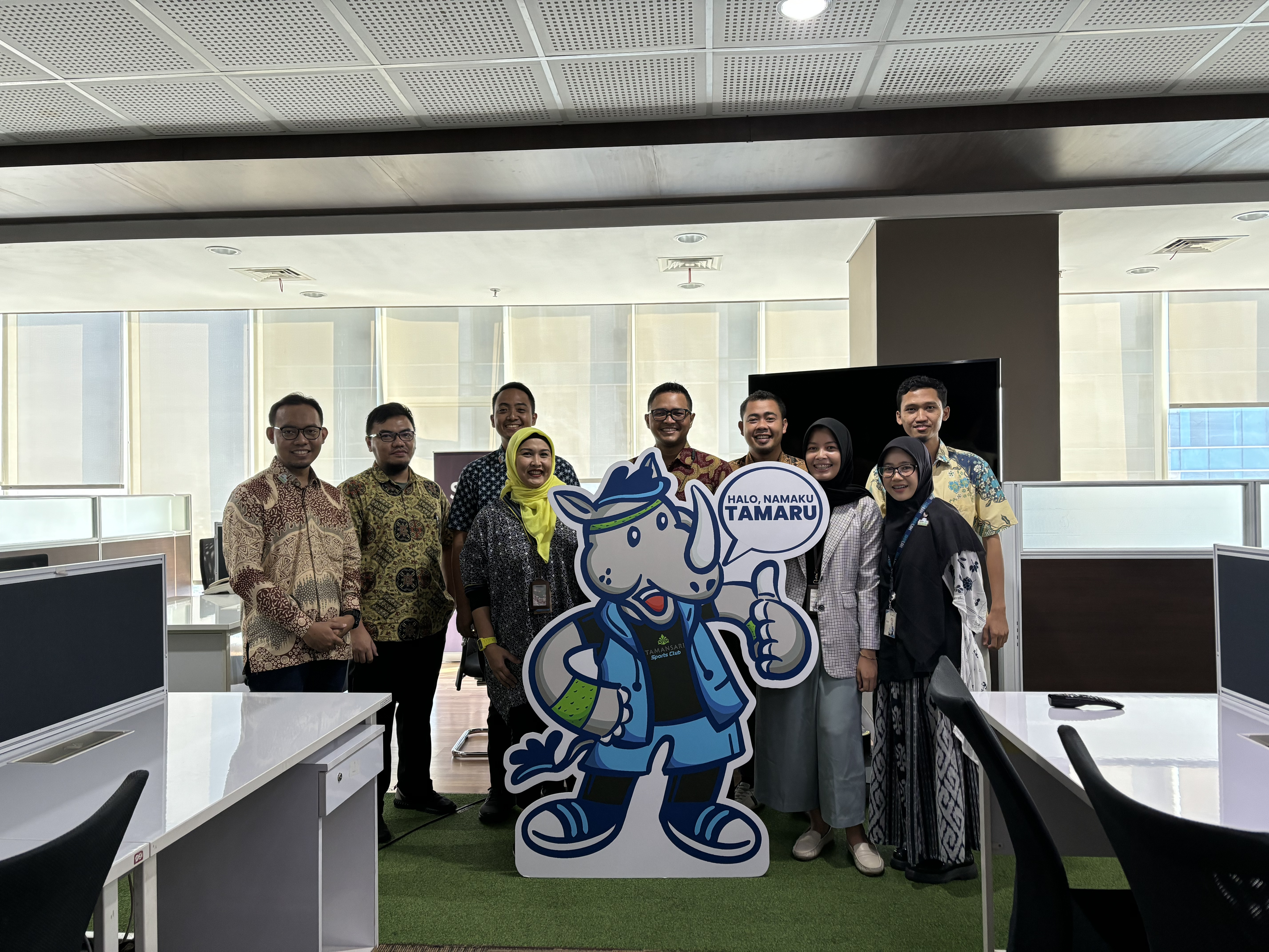 Tamansari Sports Club Resmi Meluncurkan Maskot Baru: Badak "Tamaru" yang Sporty dan Tangguh