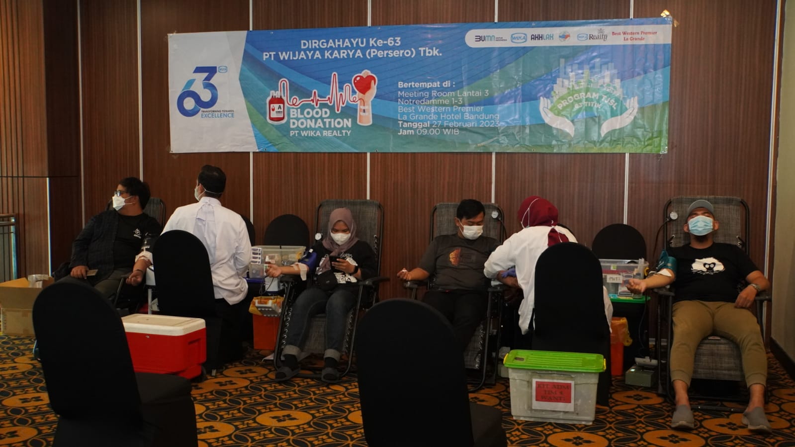 Sharing Noble Happiness, WIKA Together With WIKA Realty And Best Western Premier La Grande Hold Blood Donation Activities