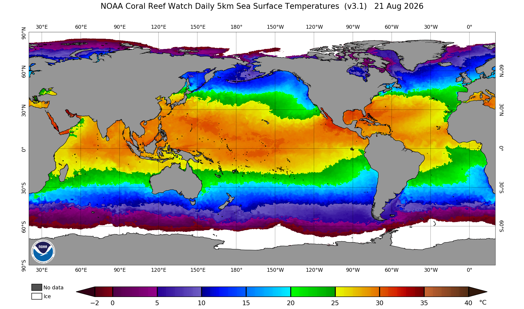 Latest SST map