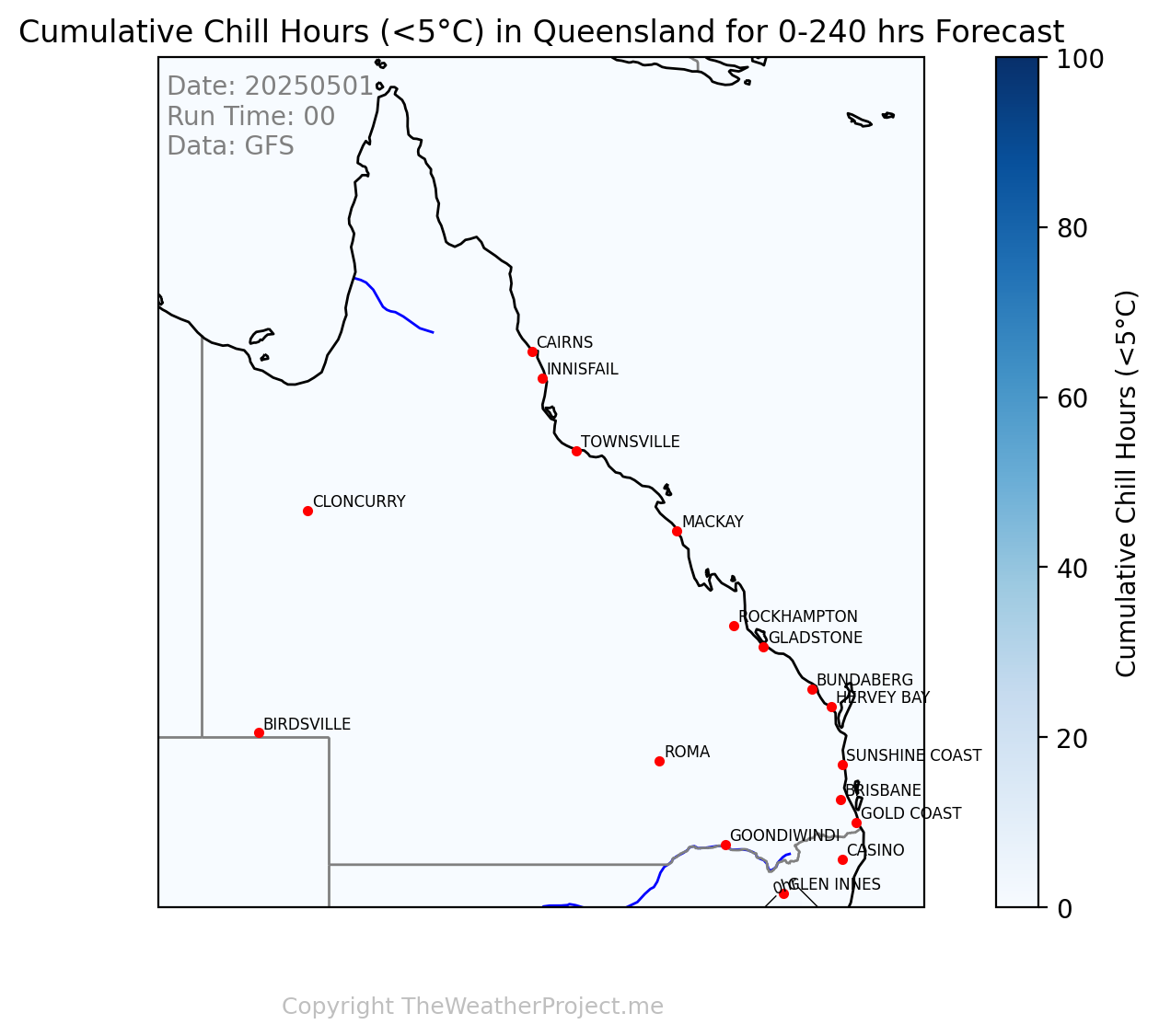 Queensland Chill Hours