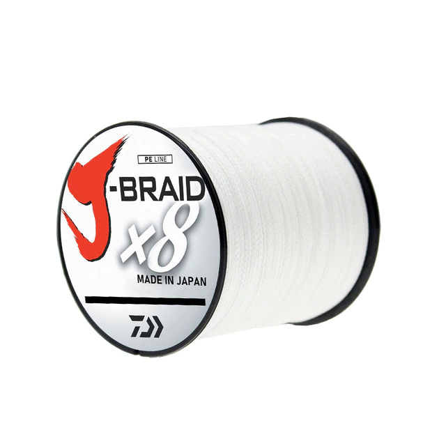 Daiwa J-Braid X8 3300YDS White Braided Line