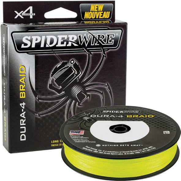 spiderwire dura 4 yellow 0.25mm-300m