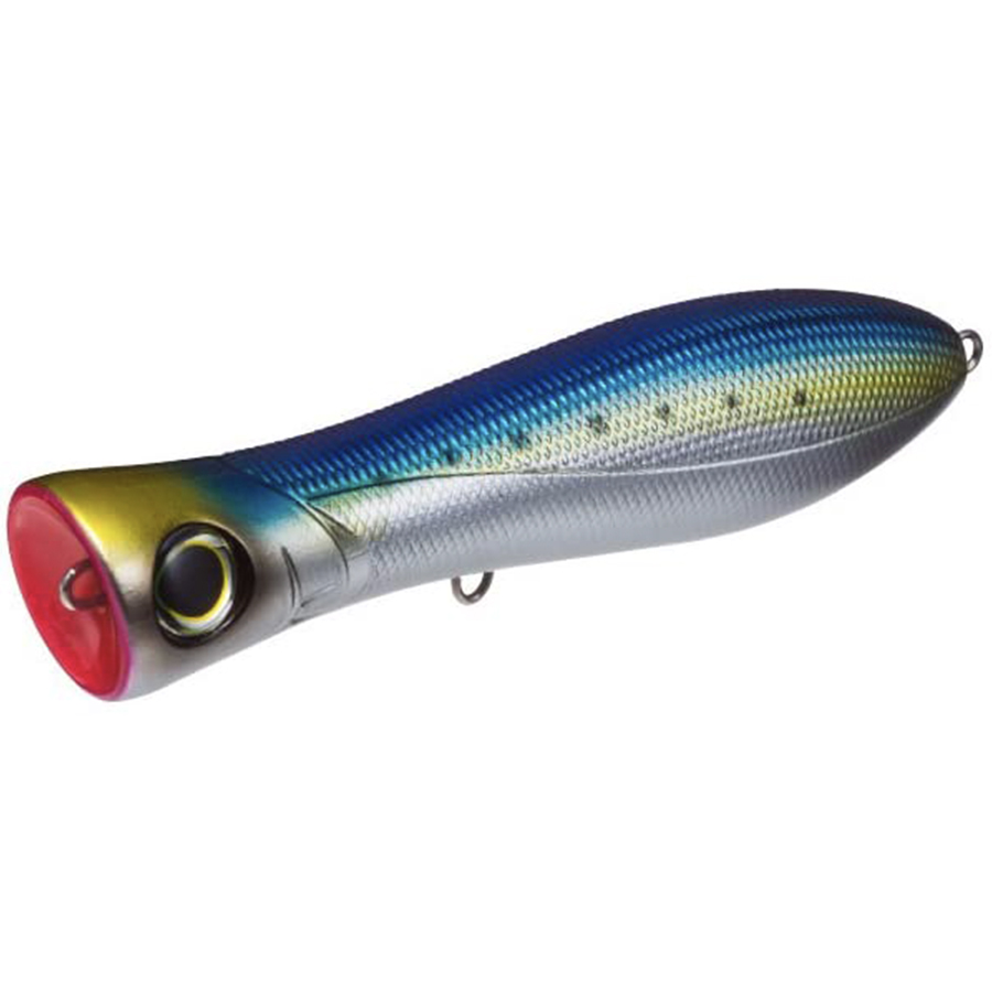 yo-zuri bull pop floating lure, chrome sardine