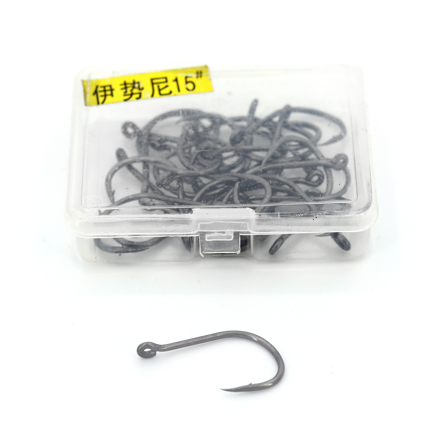 chinese ringed hook size 15 black