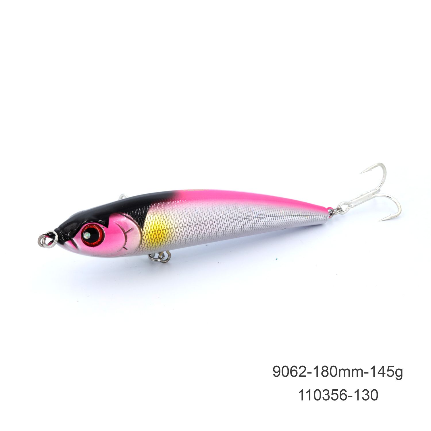  noeby 1PCS Topwater Big Poppers 43g/81g 6colors Deep Sea Fishing  Baits Top Water Tuna Hard Bait Treble Hooks Strong Temptation - (Color:  9602 81g 104) : Sports & Outdoors