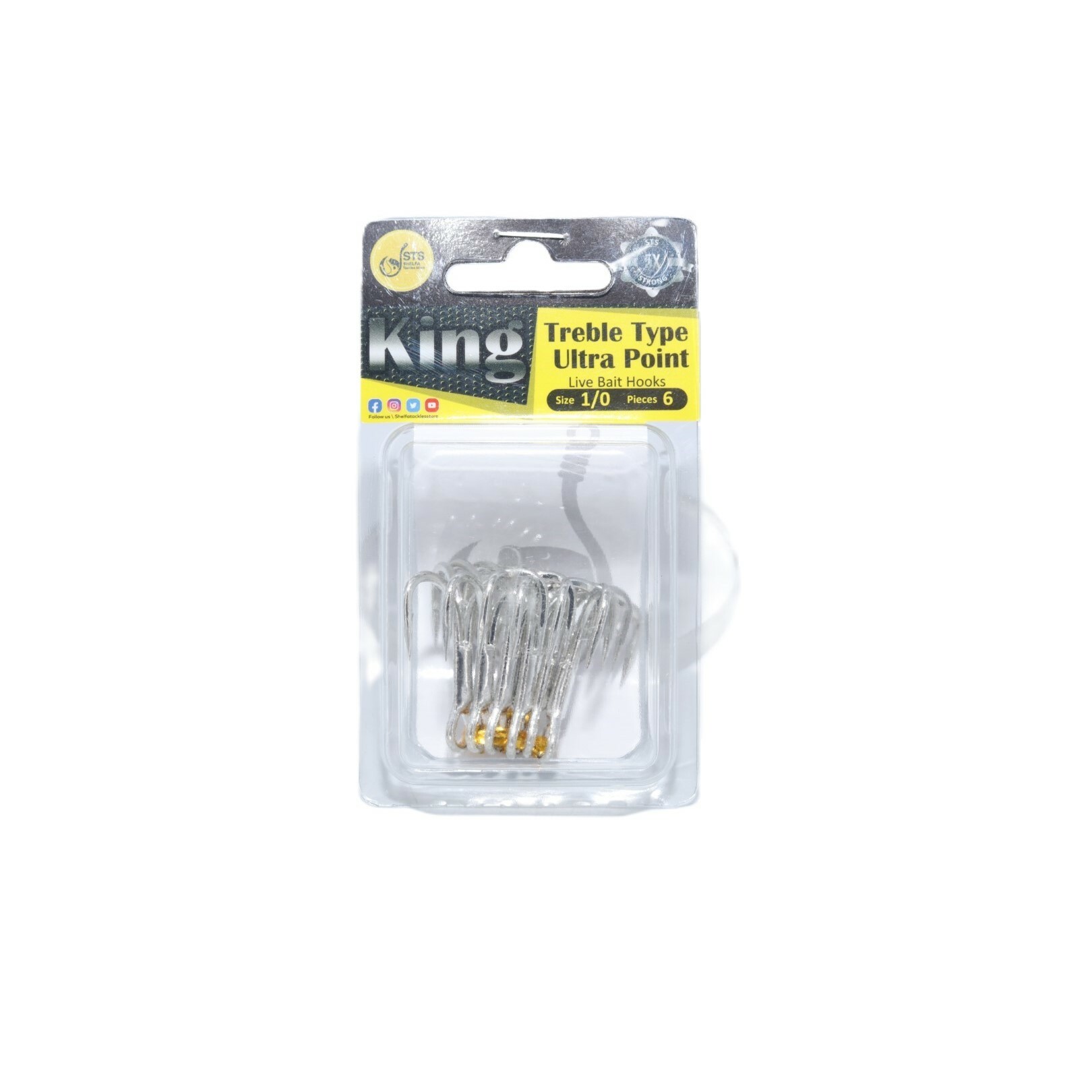 King Live Bait 5x Treble Hooks