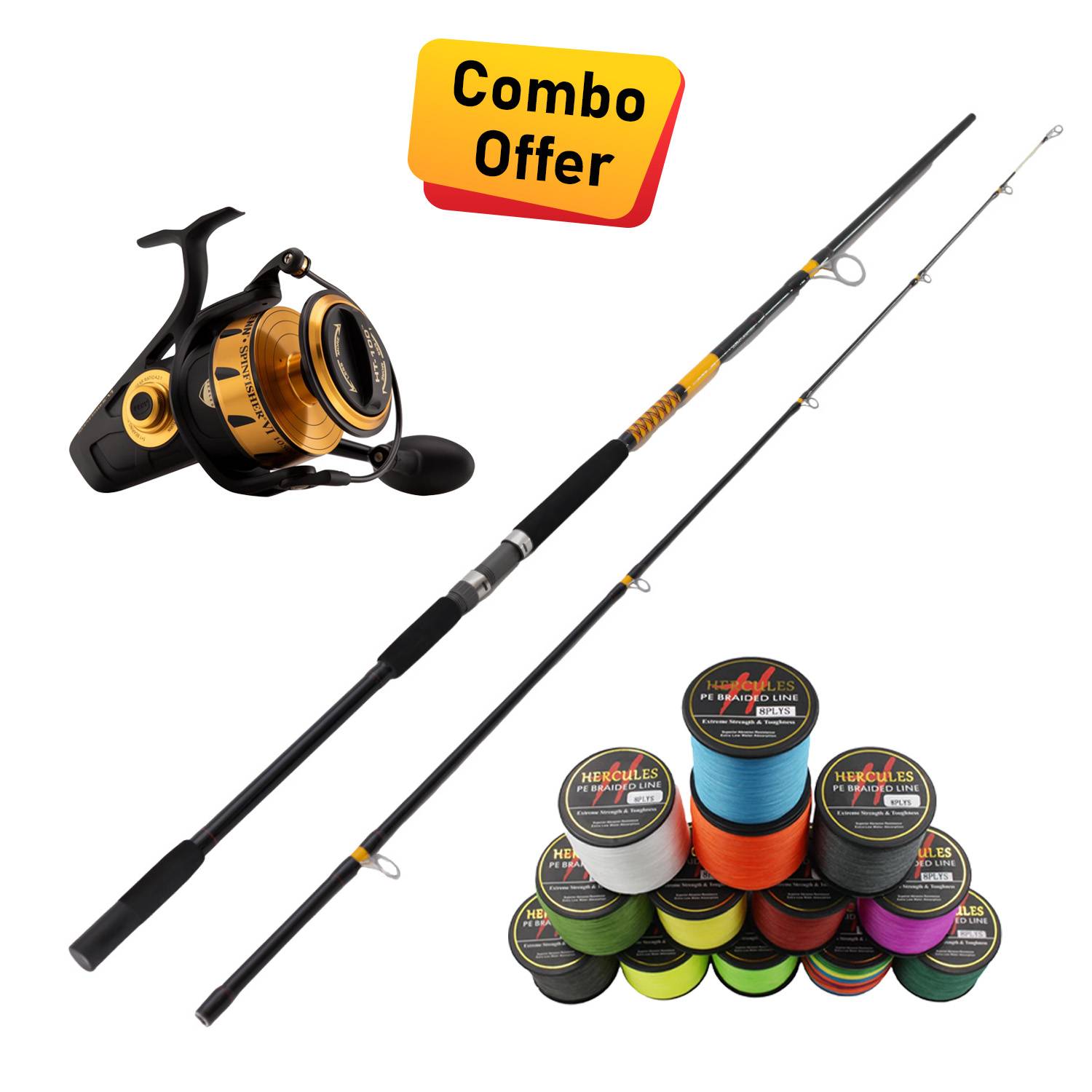 Shakespeare Penn- Surf Casting Combo Ugly Stik Bigwater Rod
