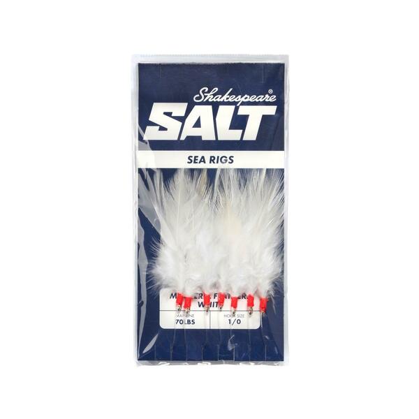 shakespeare salt rig mackerel feathers white