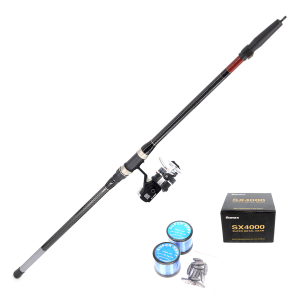 Shore Fishing (Pilot 3m and Banax Super Metal Gear 4000 including Nylon line with rigs and sinkers and snap swivels) Combo