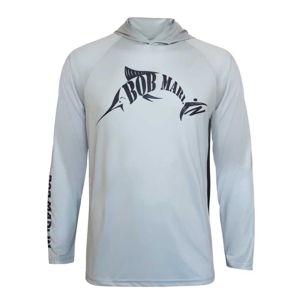 BOB MARLIN - BM FISHING HOODY - GREY - 1