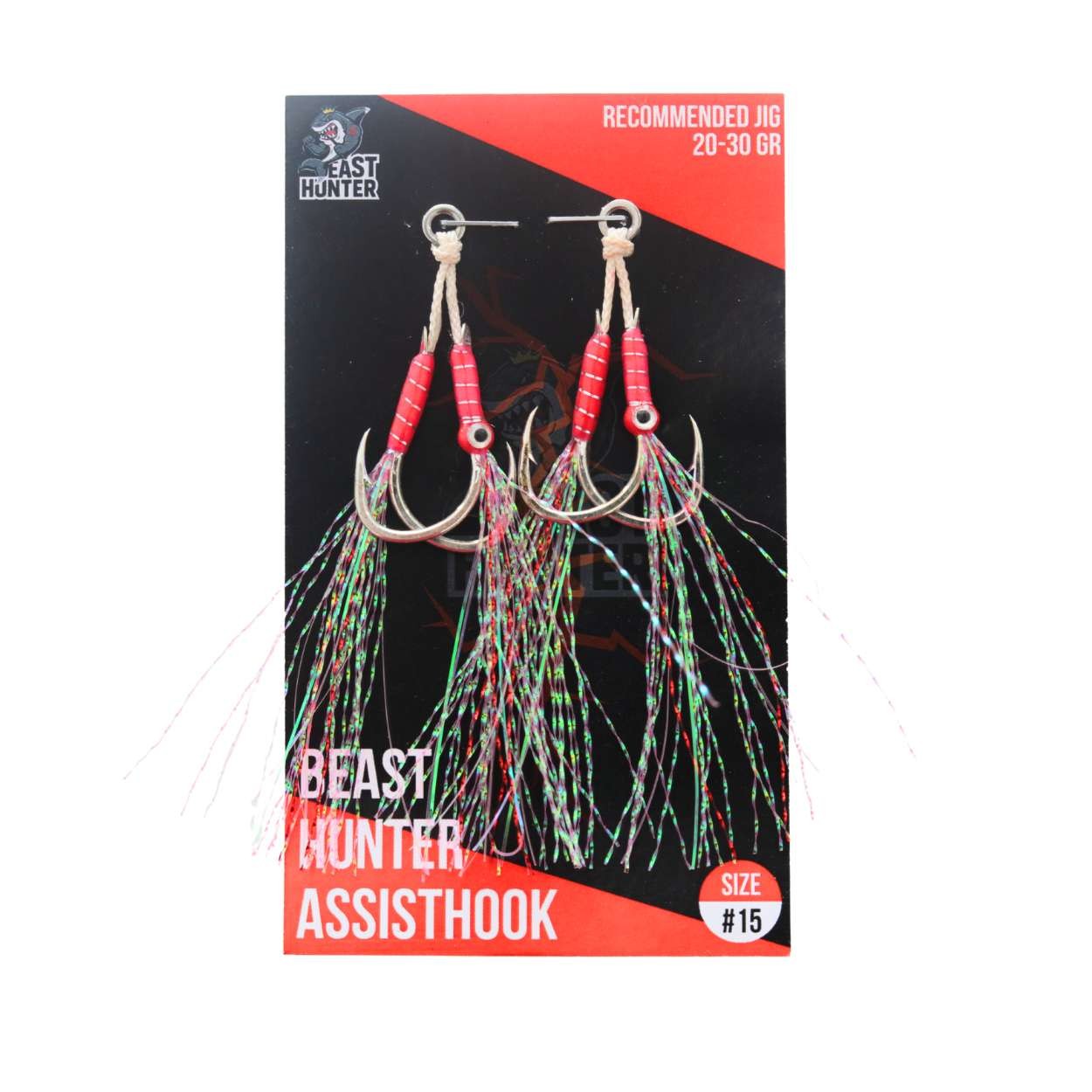 Best Hunter - Double Assist Hook for Jigging - Size 15 - 1