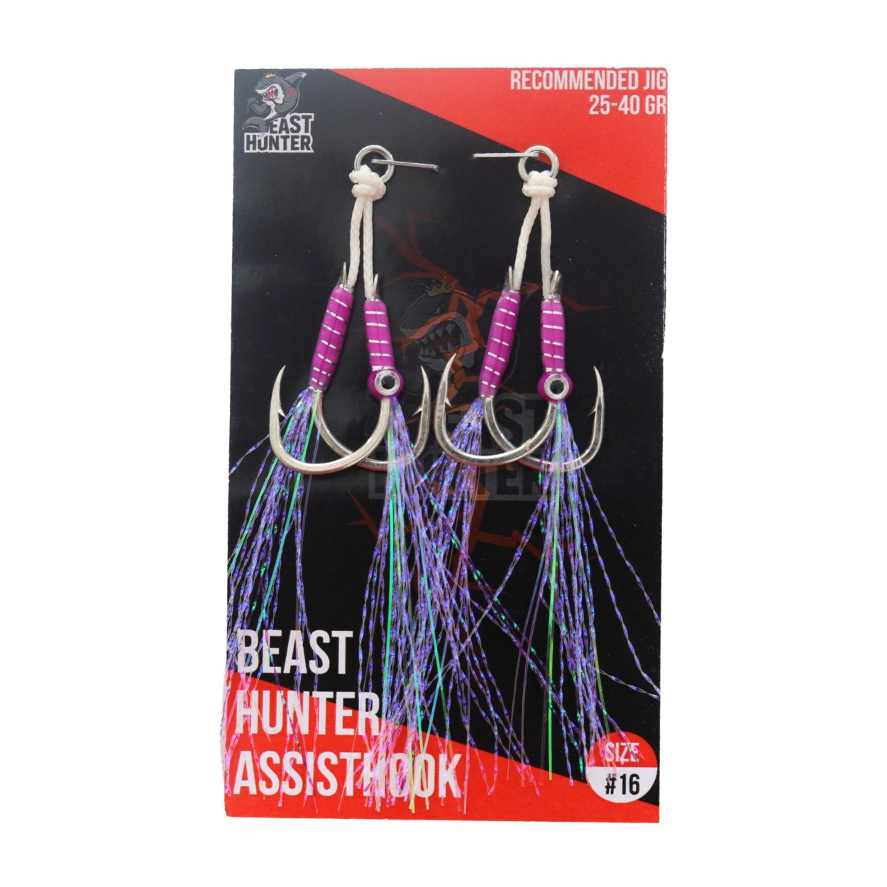 Best Hunter - Double Assist Hook for Jigging - Size 16 - 1