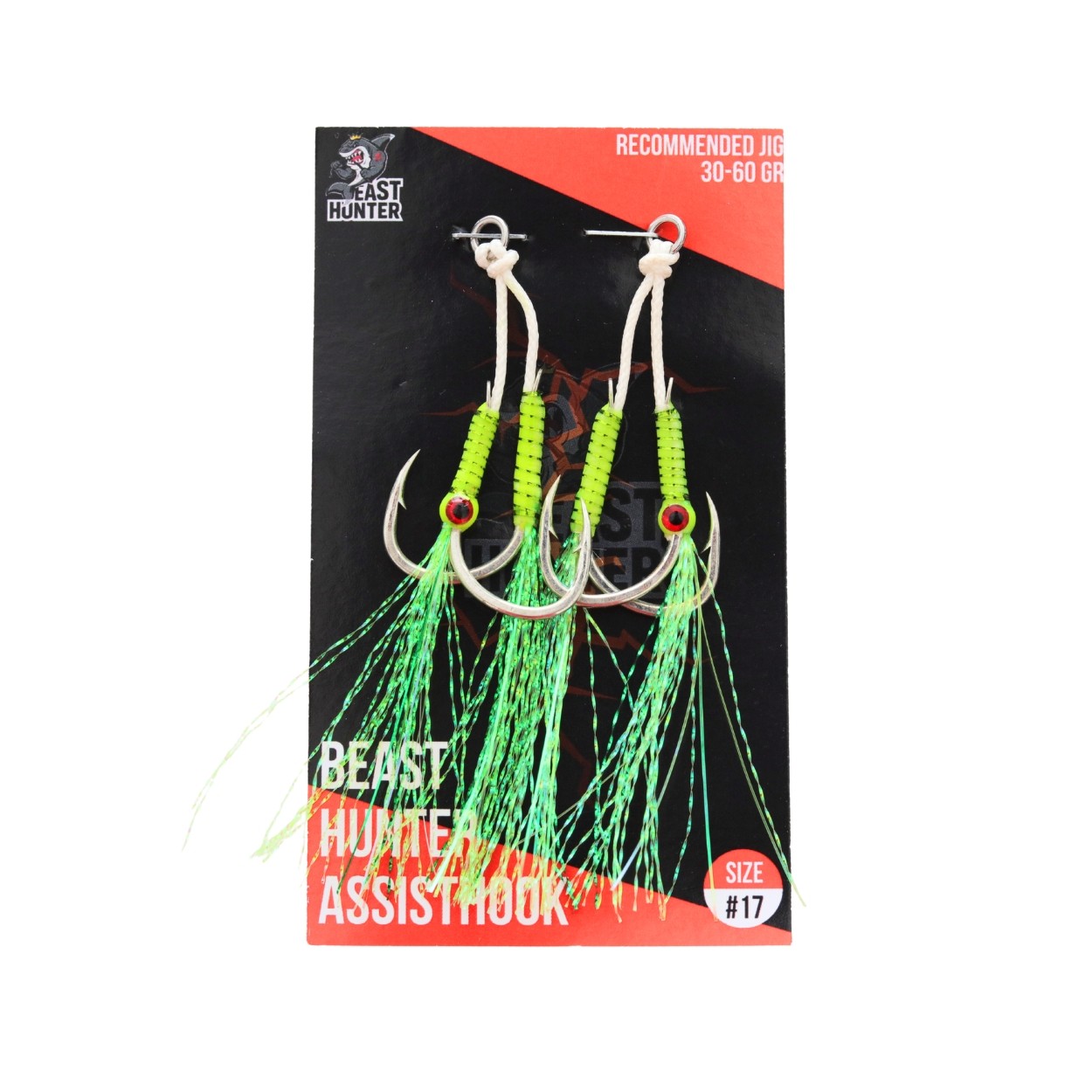 Best Hunter - Double Assist Hook for Jigging - Size 17 - 1