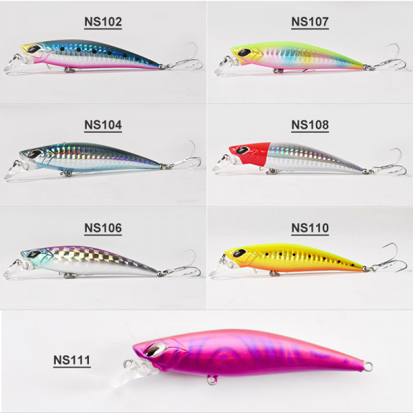 noeby fast sinking action mackerel fishing minnow lure-21g