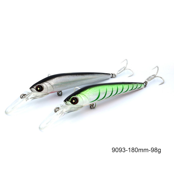 noeby big deep diving bait minnow hard plastic fishing lure-98g