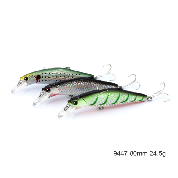 noeby 3d eyes fishing hard lure sinking minnow-24.5g