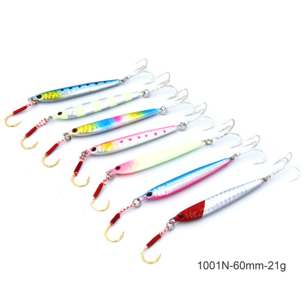 noeby slow pitch metal lure jig with saltwater slow fall-21g