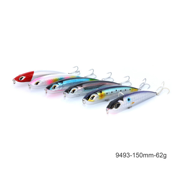 noeby big lure fishing plastic stick bait lure-62g