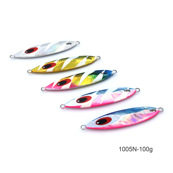 noeby luminous slow jigging metal lure lead fish jig-100g