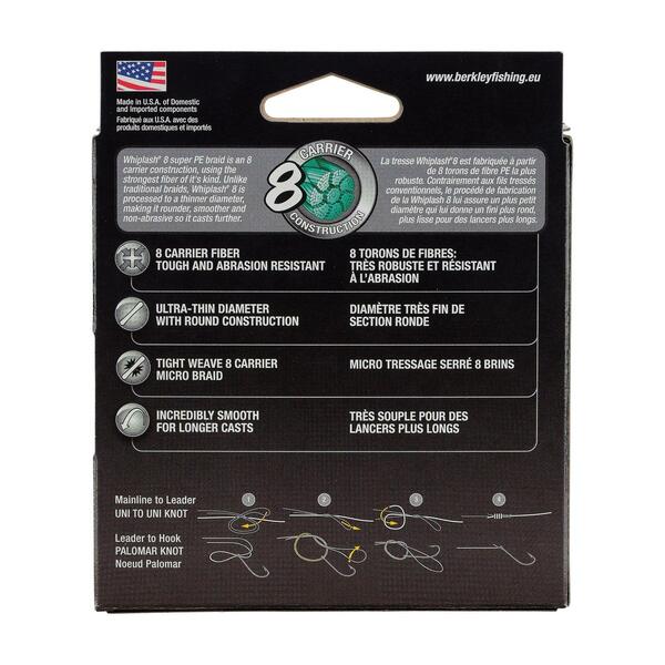 BERKLEY - WHIPLASH X8 BRAID FISHING LINE - 300M - YELLOW