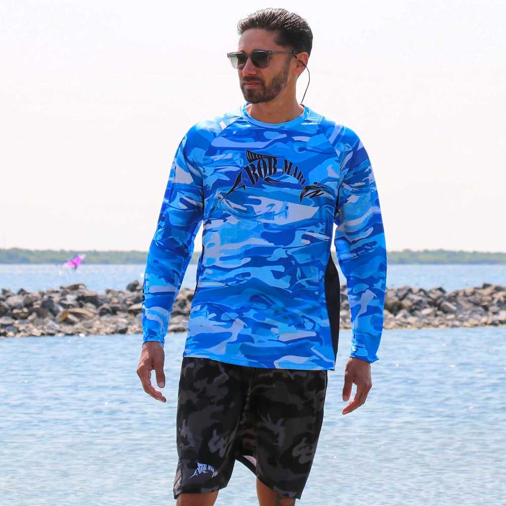 شورت سباحة - بوب مارلين بورد كامو - أسود