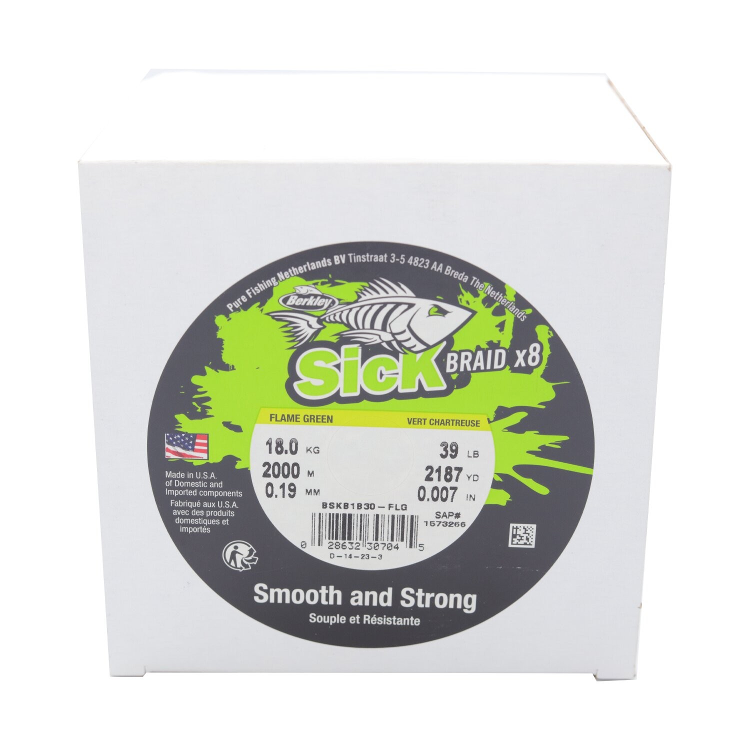 خيط صيد بريد - بيركلي سيك 8 فتلات -تعبئة بكره 300 متر - أصفر