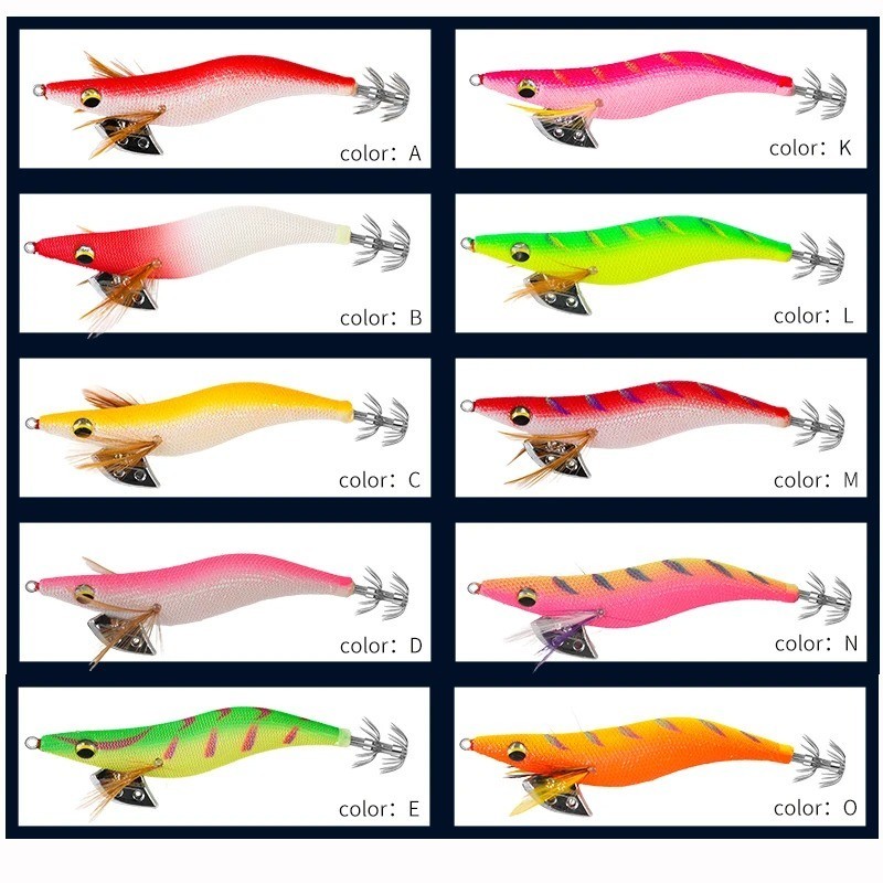 Squid Fishing lure (glow) - 13cm - 21gm