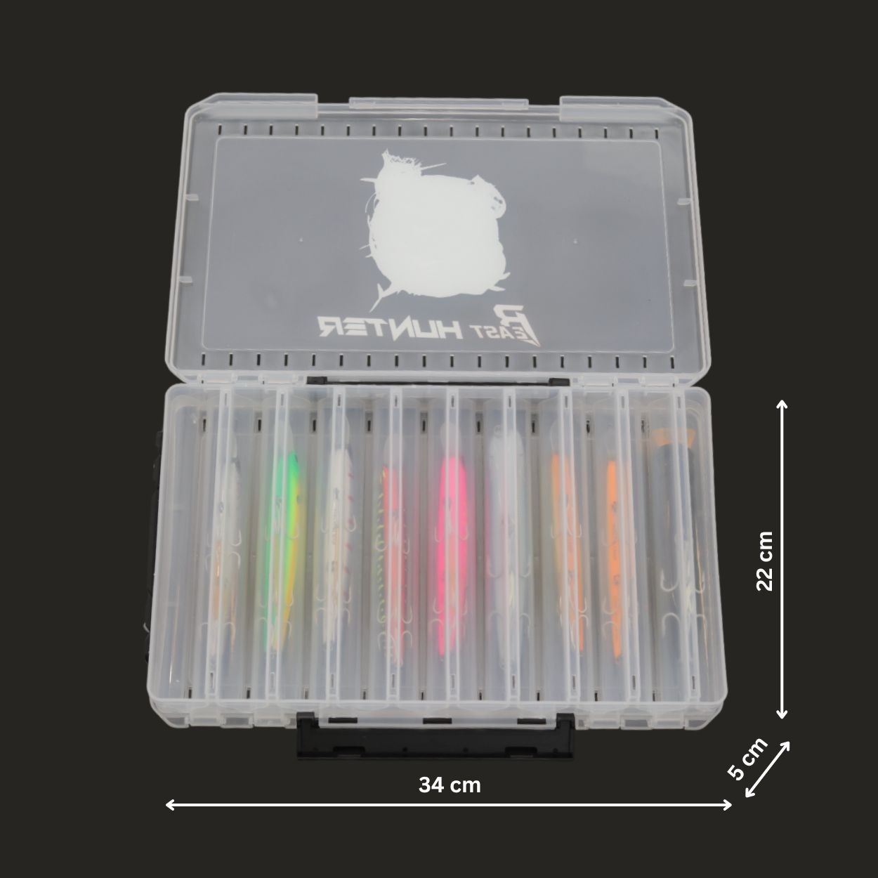 Fishing Lure Box - Double-Sided- 34 cm