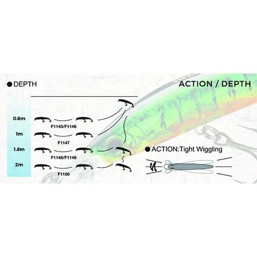 Yo-Zuri Crystal Minnow (F) Floating Fishing Lure - 21g / 130mm - 5