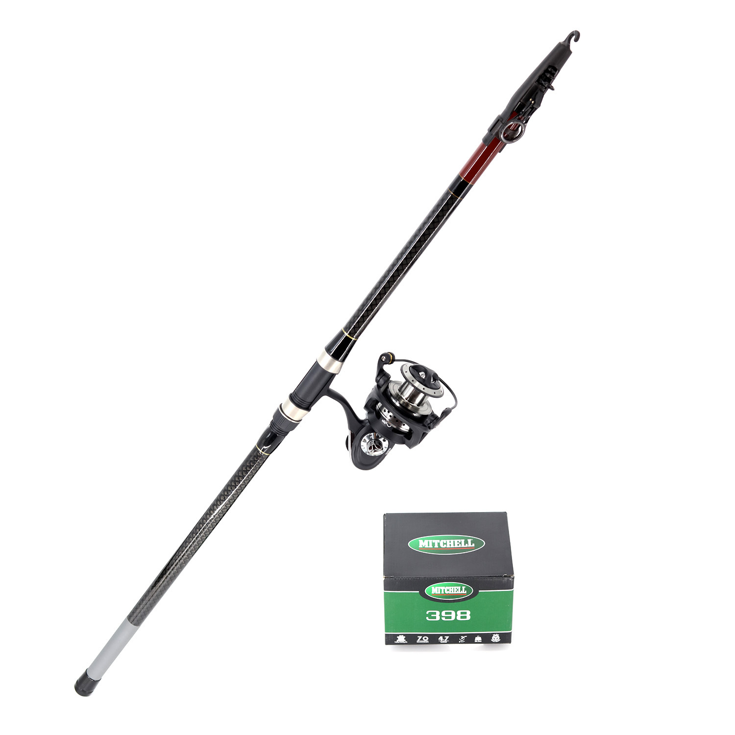 PILOT & MITCHELL - SHORE FISHING COMBO - ROD 4.2M & REEL 398 WITH TACKLE