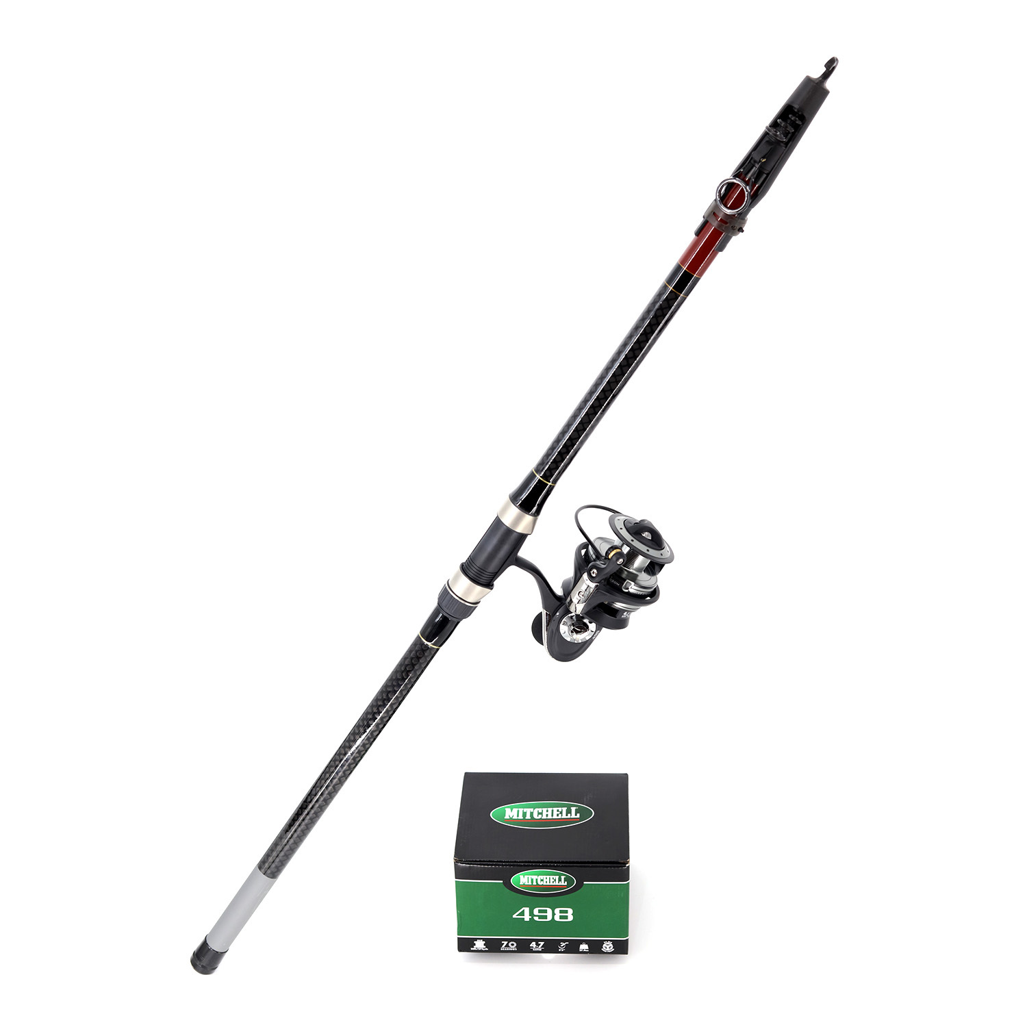 PILOT & MITCHELL - SHORE FISHING COMBO - ROD 5M & REEL 498 WITH TACKLE