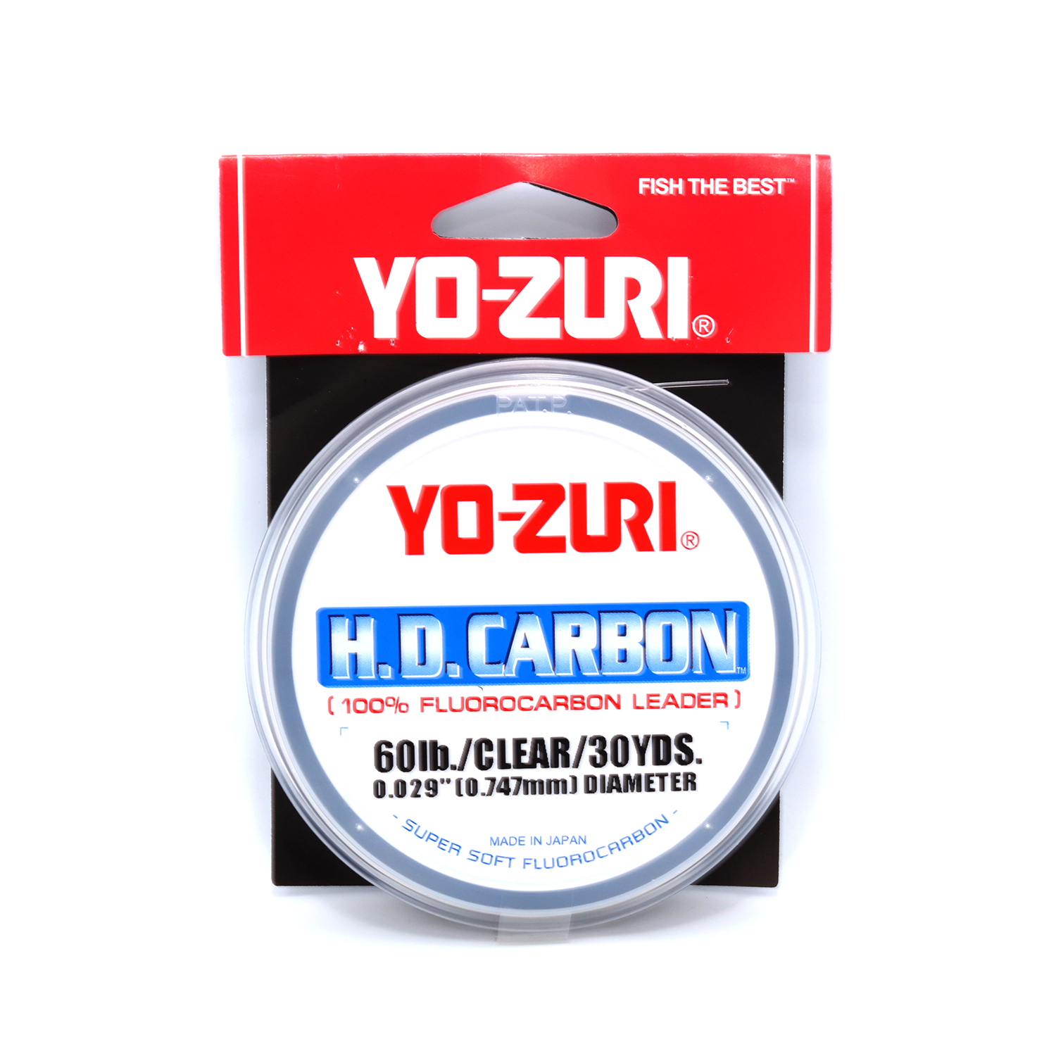 YO-ZURI - H.D. FLUOROCARBON LEADER FISHING LINE - 27.4M - CLEAR