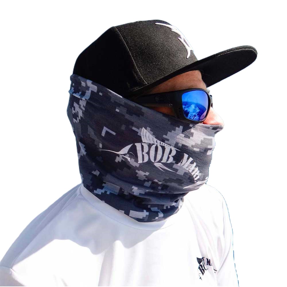 قناع وجه - بوب مارلين ديجيتال - رمادي