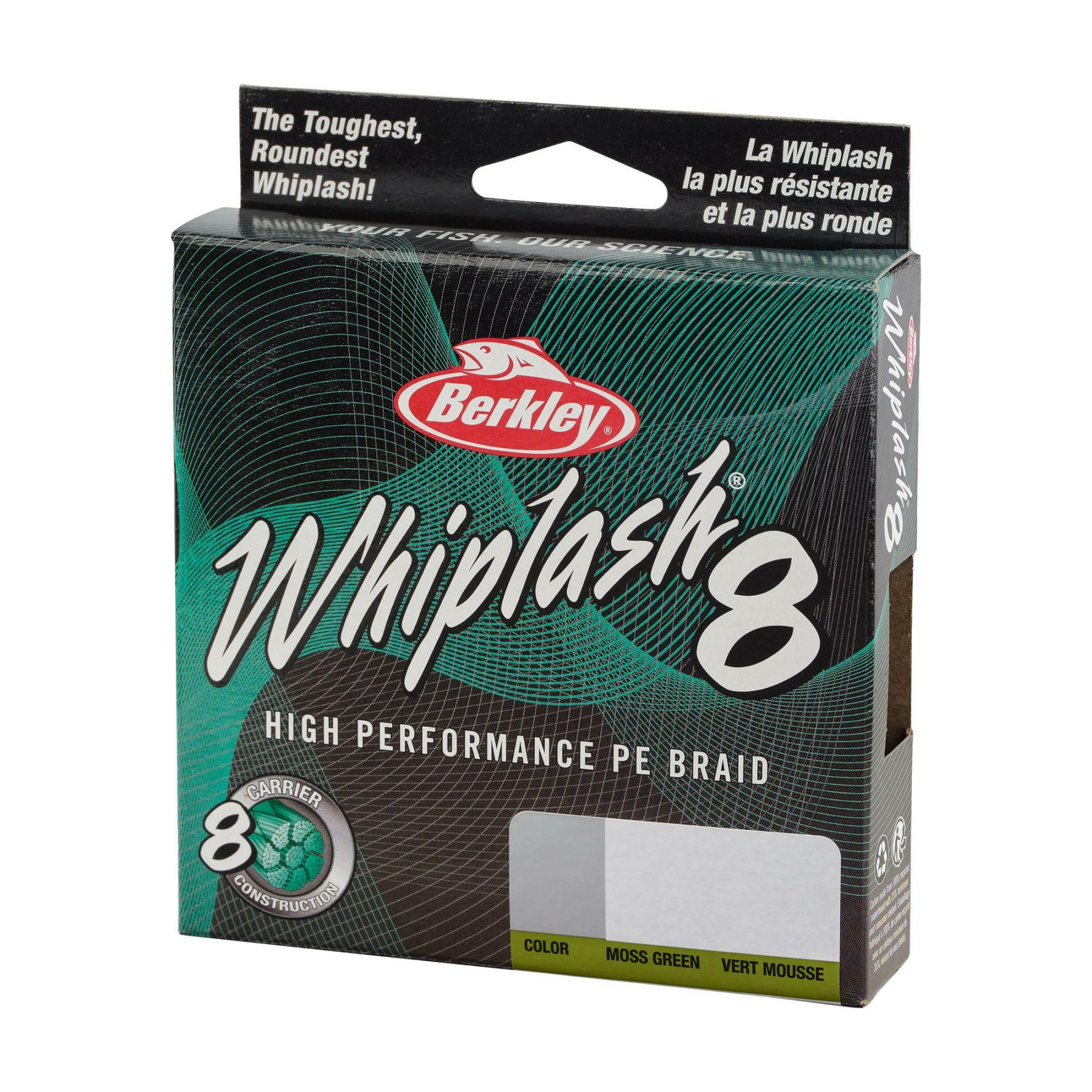 BERKLEY - WHIPLASH X8 BRAID FISHING LINE - 150M - GREEN