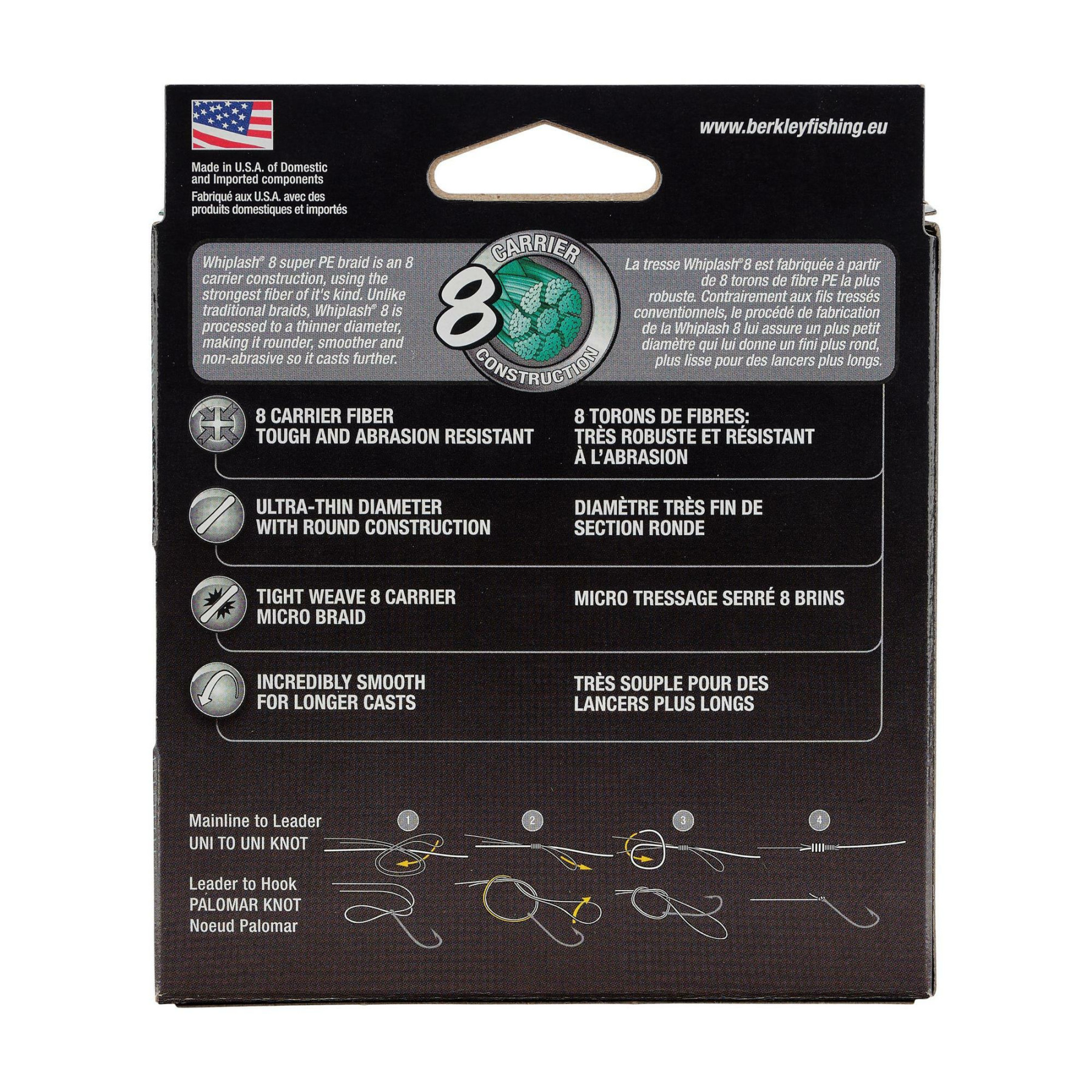 BERKLEY - WHIPLASH X8 BRAID FISHING LINE - 150M - YELLOW