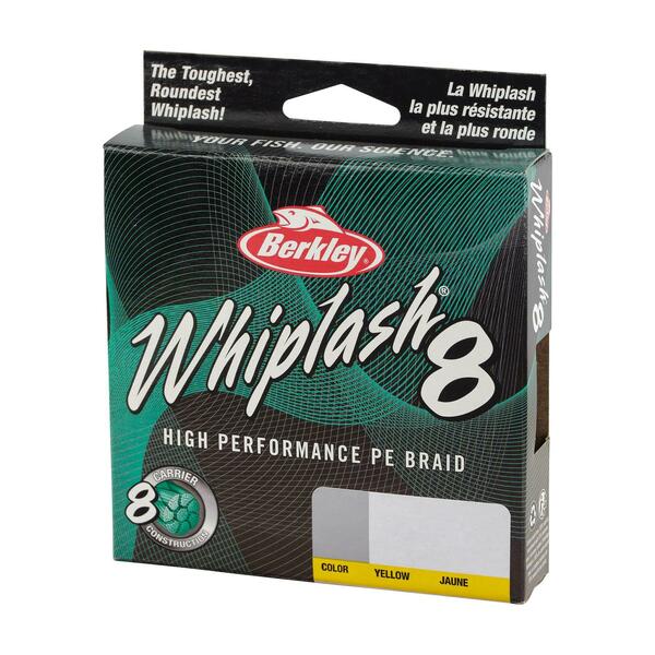 BERKLEY - WHIPLASH X8 BRAID FISHING LINE - 150M - YELLOW