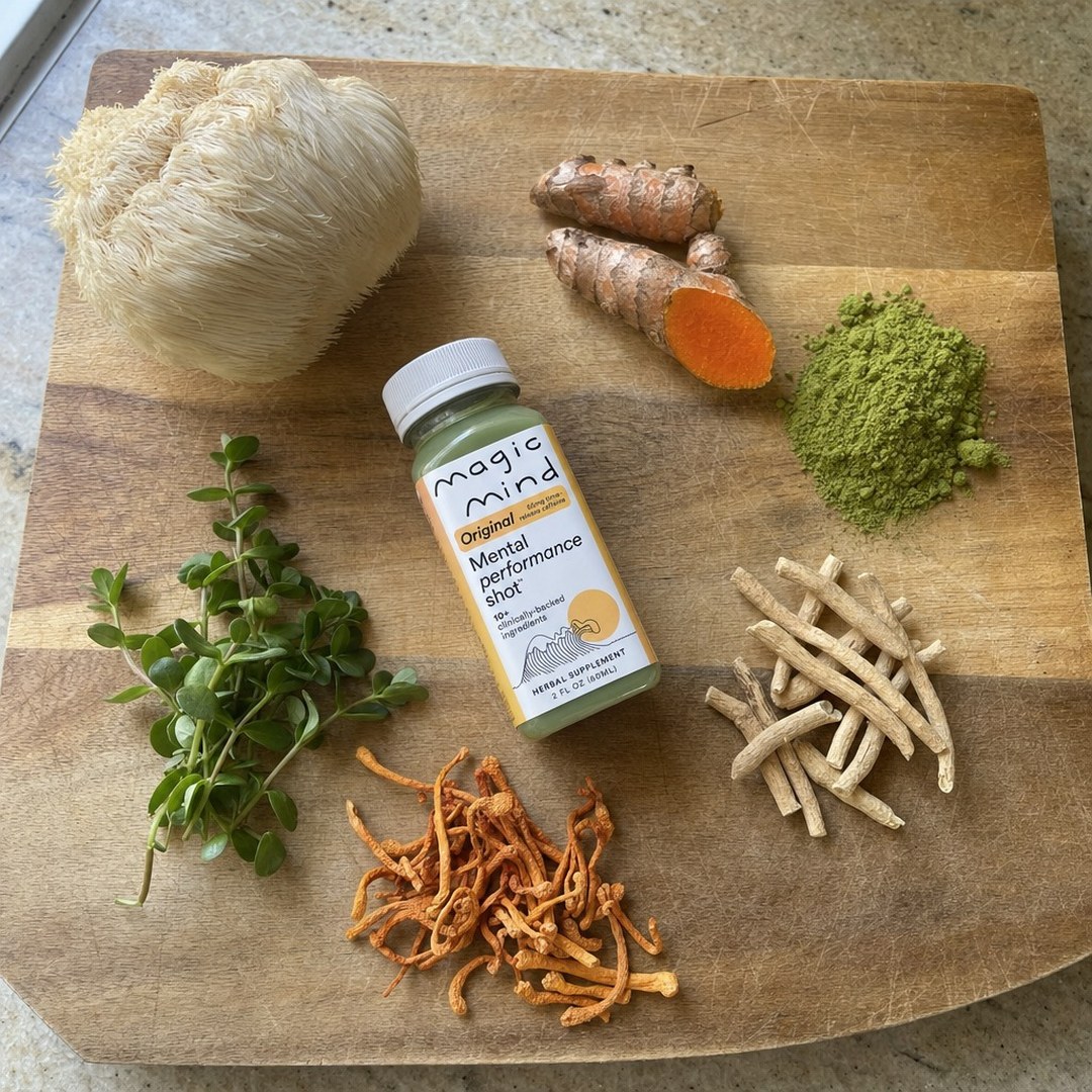 Magic Mind Original with lion's mane, turmeric, matcha, ashwagandha, cordyceps and bacopa