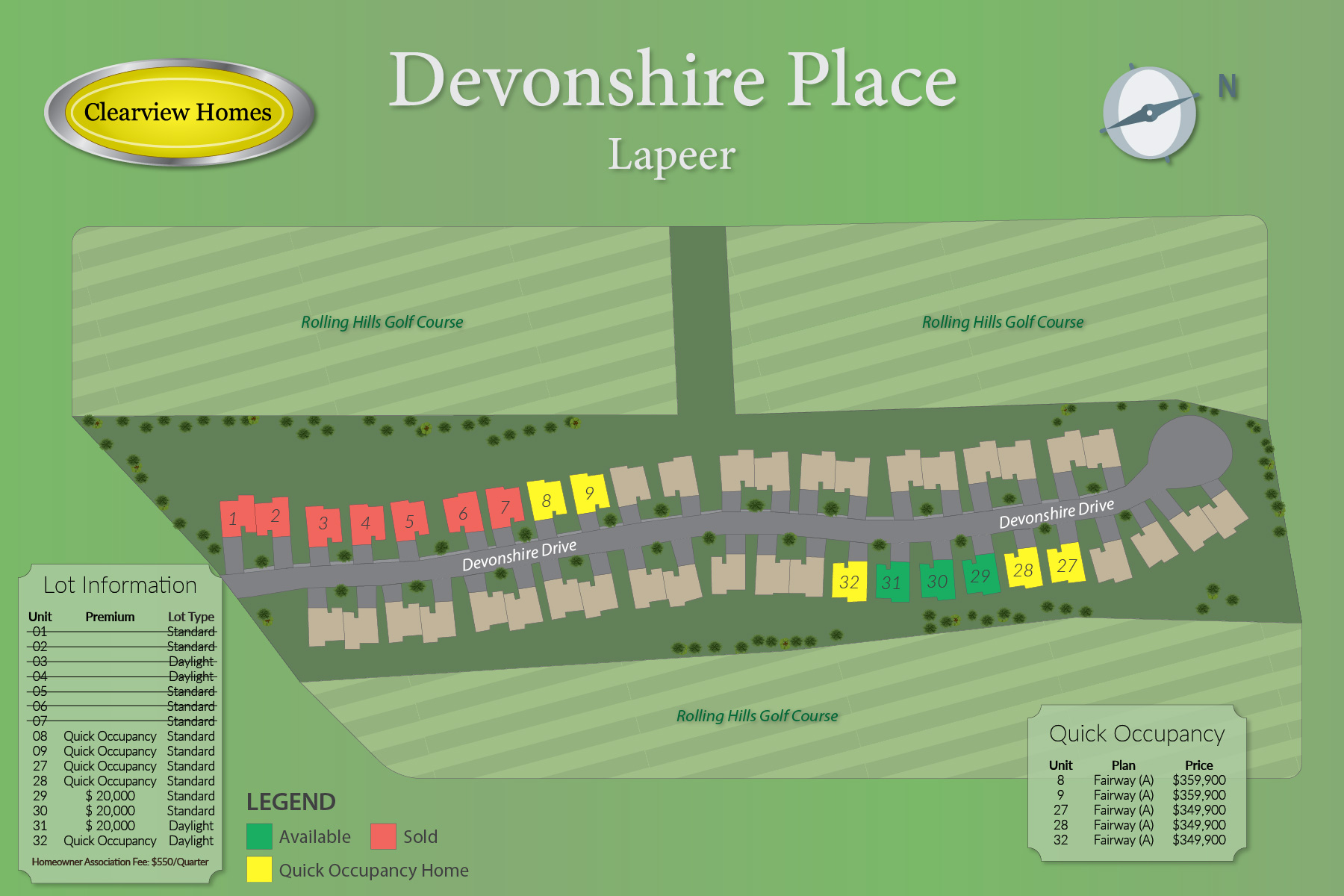 Devonshire Place community map