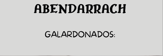 CERTAMEN ABENDARRACH. GALARDONADOS