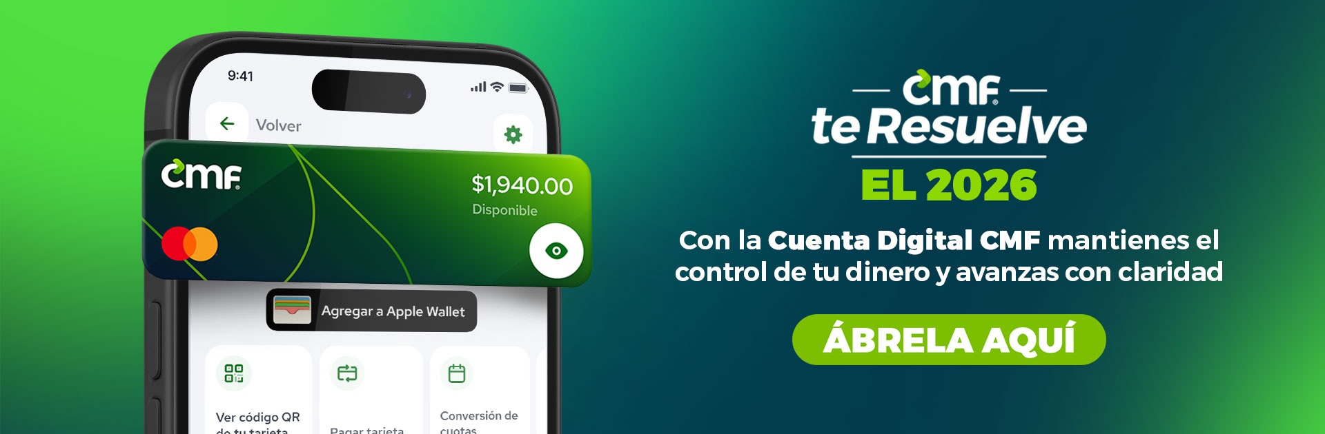 Tarjeta Prepago CMF