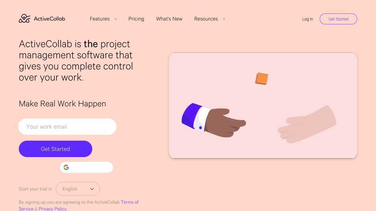 Screenshot of ActiveCollab