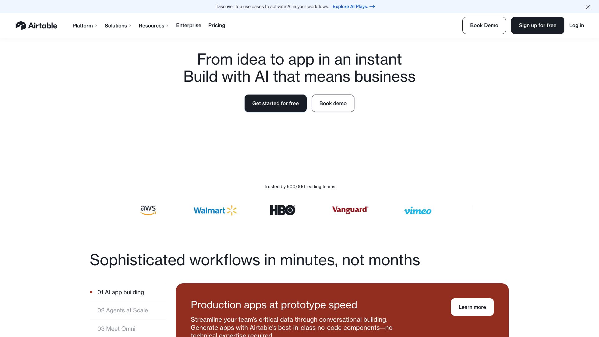 Screenshot of Airtable: Your Flexible Database and Spreadsheet Hybrid